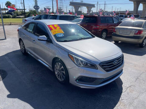 2015 Hyundai Sonata for sale at Texas 1 Auto Finance in Kemah TX