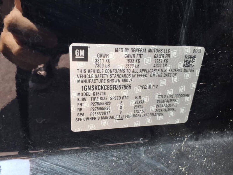 2016 Chevrolet Tahoe LTZ