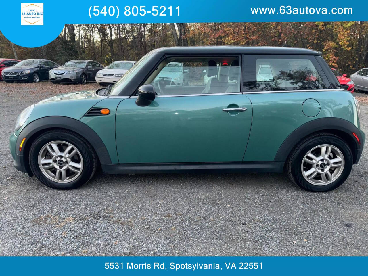 2012 MINI Cooper Hardtop for sale at 63 Auto Inc in Spotsylvania, VA