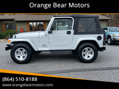 2005 Jeep Wrangler for sale at Orange Bear Motors in Landrum SC