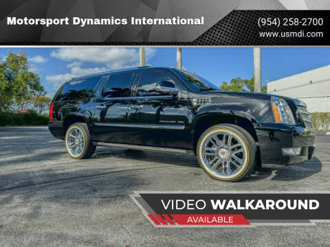 2013 Cadillac Escalade ESV for sale at Motorsport Dynamics International in Pompano Beach FL