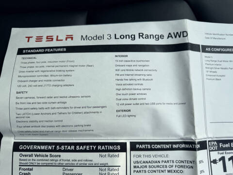 2018 Tesla Model 3 Long Range