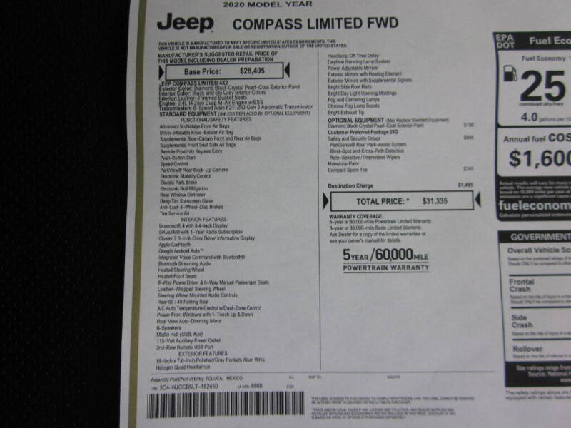 2020 Jeep Compass Limited