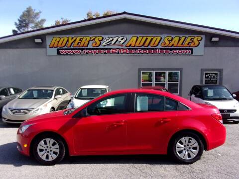 2014 Chevrolet Cruze for sale at ROYERS 219 AUTO SALES in Dubois PA
