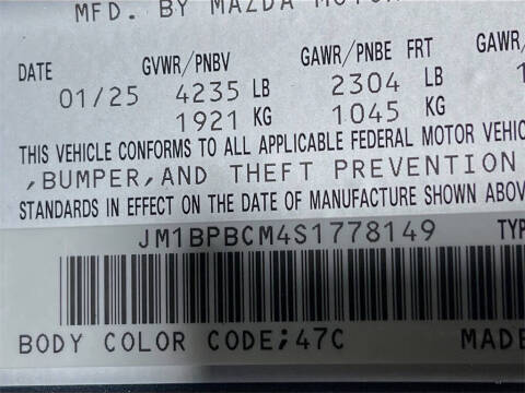 2025 Mazda Mazda3 Sedan 2.5 S Carbon Edition