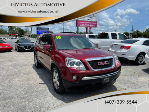 2010 GMC Acadia for sale at Invictus Automotive in Longwood FL