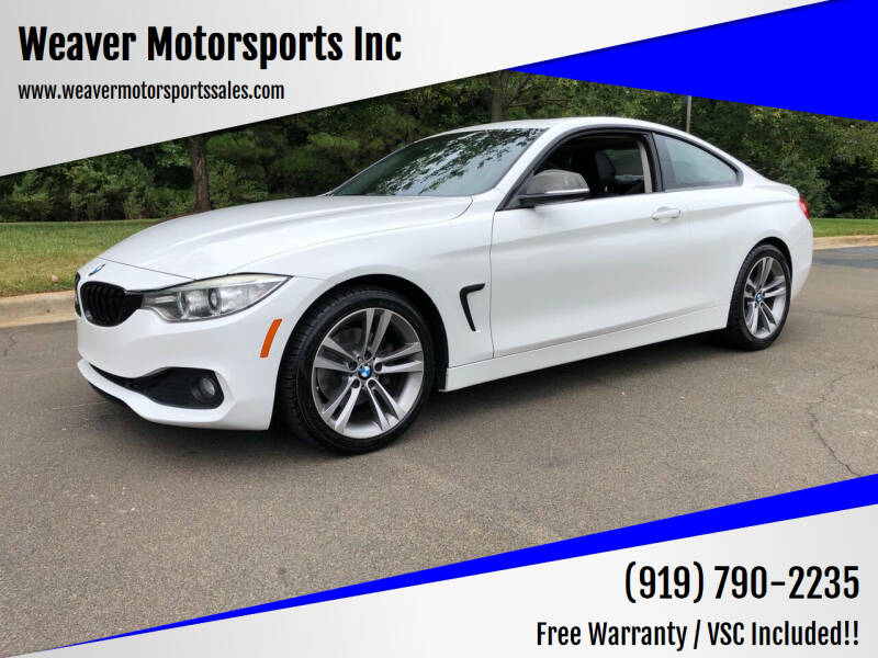 2014 BMW 4 Series for sale at Weaver Motorsports Inc in Cary NC