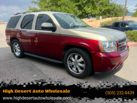 2007 Chevrolet Tahoe for sale at High Desert Auto Wholesale in Albuquerque NM