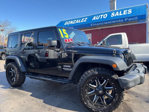 2015 Jeep Wrangler Unlimited for sale at Gonzalez Auto Sales in Joliet IL