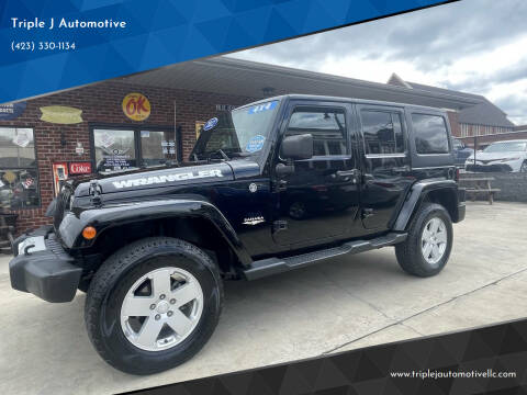 2012 Jeep Wrangler Unlimited for sale at Triple J Automotive in Erwin TN