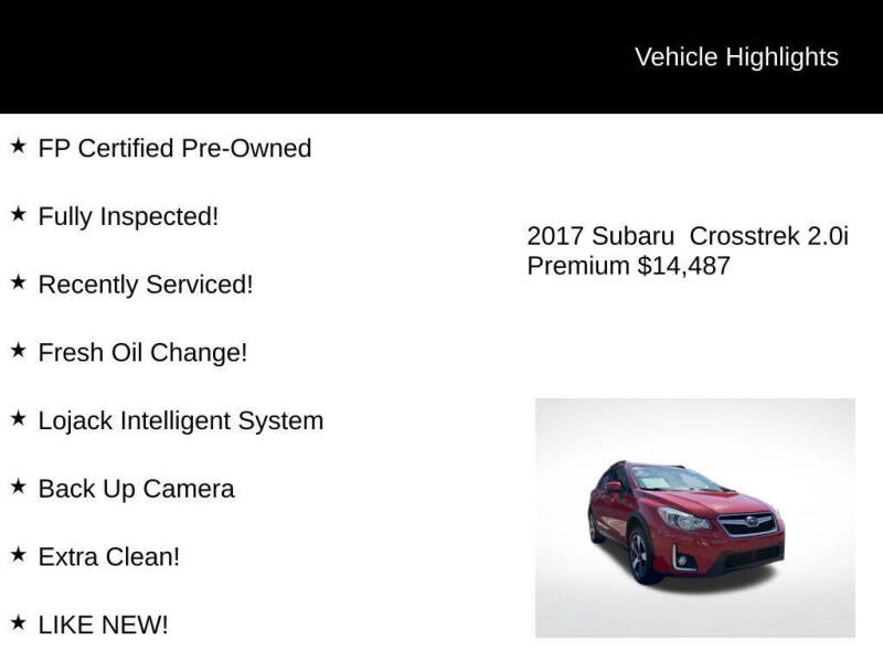 2017 Subaru Crosstrek 2.0i Premium