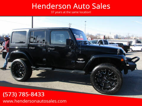 2015 Jeep Wrangler Unlimited for sale at Henderson Auto Sales in Poplar Bluff MO