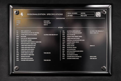 2021 Ferrari 812 GTS