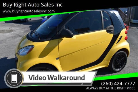 2013 Smart fortwo for sale at Buy Right Auto Sales Inc in Fort Wayne IN