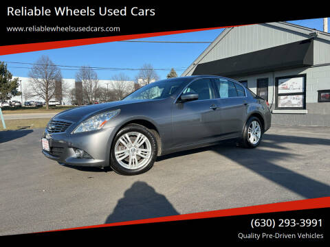 2012 Infiniti G25 Sedan for sale at Reliable Wheels Used Cars in West Chicago IL