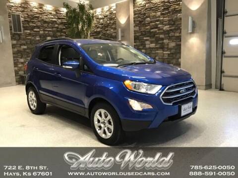 2021 Ford EcoSport for sale at Auto World Used Cars in Hays KS