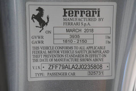 2018 Ferrari 488 GTB