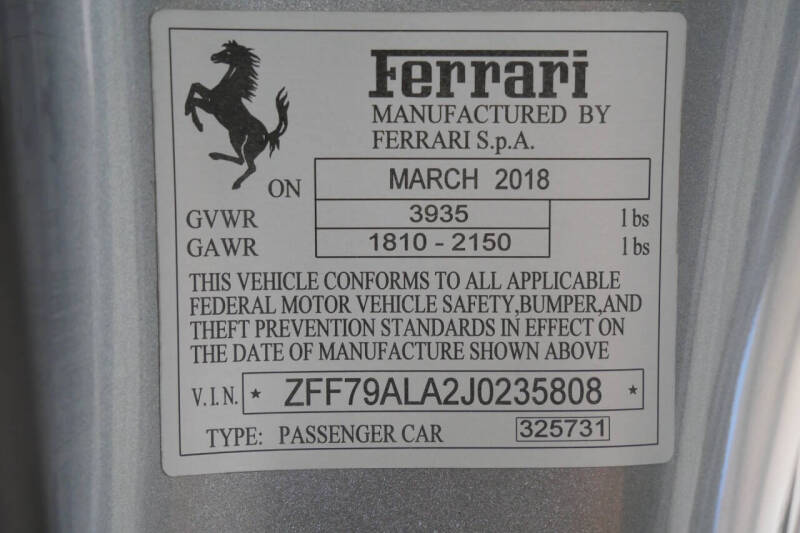 2018 Ferrari 488 GTB