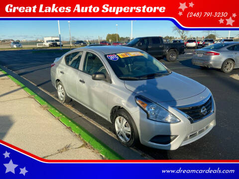 2015 Nissan Versa for sale at Great Lakes Auto Superstore in Waterford Township MI