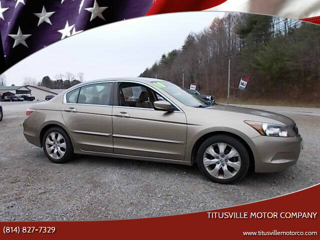 2010 Honda Accord for sale at Titusville Motor Company in Titusville PA