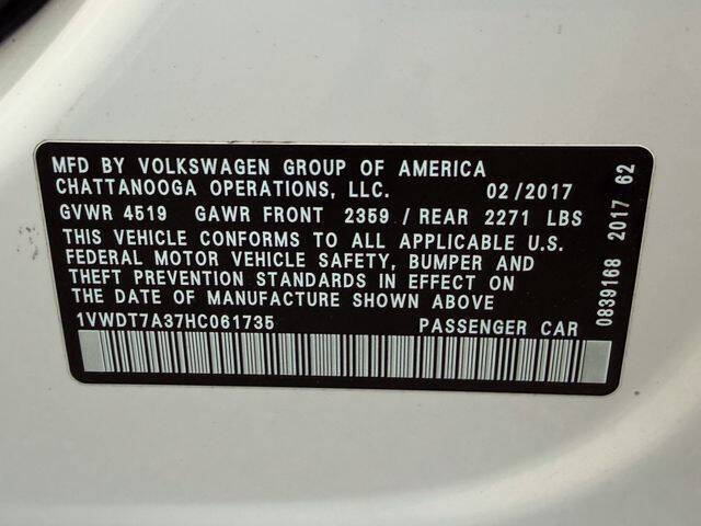 2017 Volkswagen Passat 1.8T R-Line