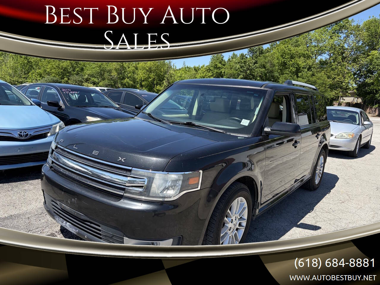 Black 2014 Ford Flex SEL SEL 4dr Crossover 1
