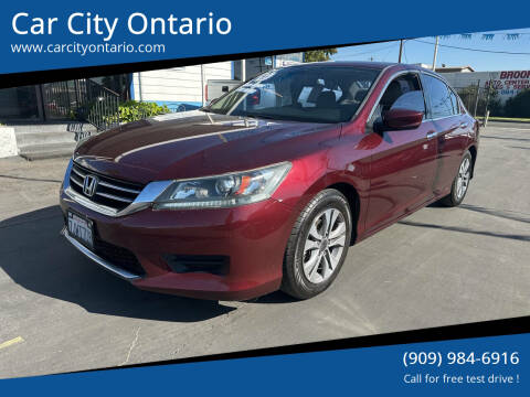 2015 Honda Accord for sale at Car City Ontario in Ontario CA