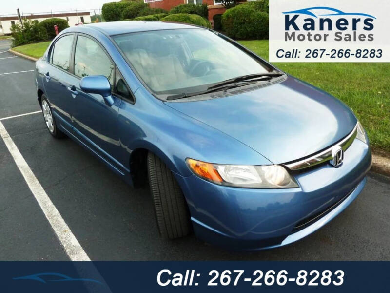 2008 Honda Civic for sale at Kaners Motor Sales in Huntingdon Valley PA