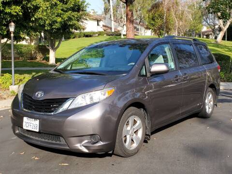 2013 Toyota Sienna for sale at E MOTORCARS in Fullerton CA