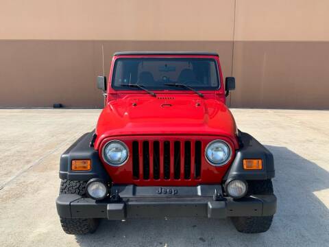 2002 Jeep Wrangler for sale at ALL STAR MOTORS INC in Houston TX