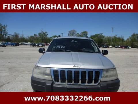 2003 Jeep Grand Cherokee for sale at First Marshall Auto Auction in Harvey IL