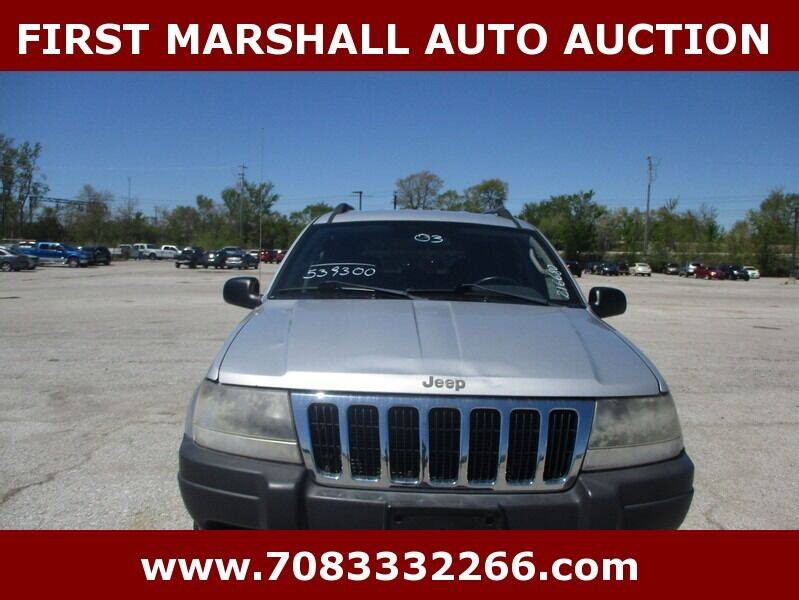 2003 Jeep Grand Cherokee for sale at First Marshall Auto Auction in Harvey IL