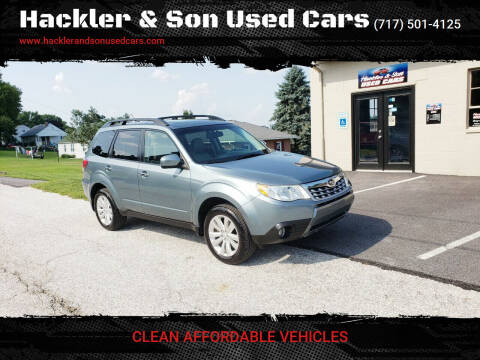 2012 Subaru Forester for sale at Hackler & Son Used Cars in Red Lion PA