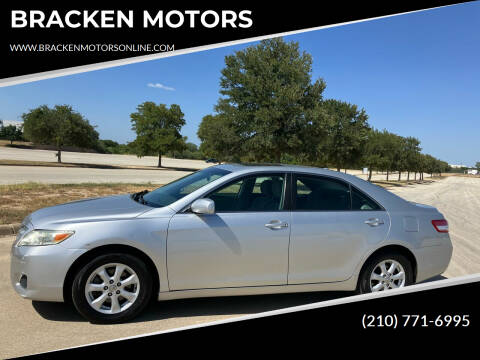 2011 Toyota Camry for sale at BRACKEN MOTORS in San Antonio TX