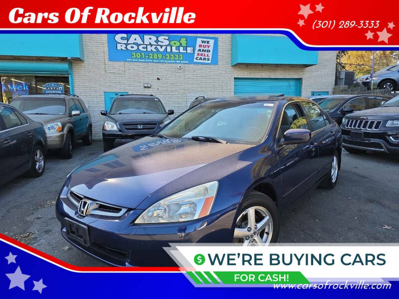 2004 Honda Accord for sale at Cars Of Rockville in Rockville MD