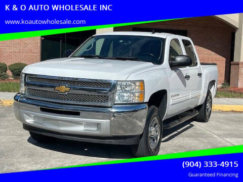 2013 Chevrolet Silverado 1500 for sale at K & O AUTO WHOLESALE INC in Jacksonville FL