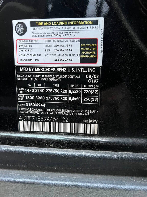 2009 Mercedes-Benz GL-Class GL 450 4MATIC