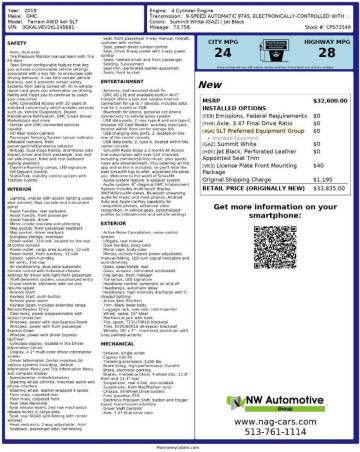 2019 GMC Terrain SLT