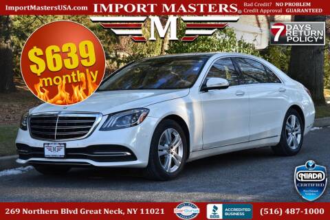 2018 Mercedes-Benz S-Class for sale at Import Masters in Great Neck NY