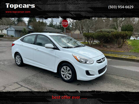 2017 Hyundai Accent for sale at Topcars in Wilsonville OR