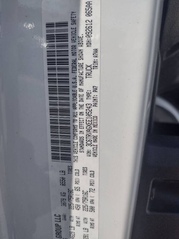 2014 RAM ProMaster 1500 136 WB