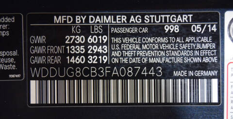 2015 Mercedes-Benz S-Class S 550