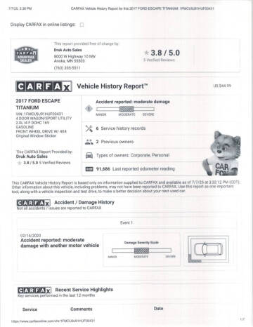 2017 Ford Escape Titanium