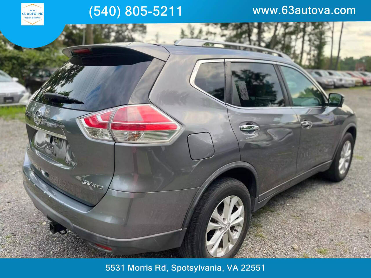 2016 Nissan Rogue for sale at 63 Auto Inc in Spotsylvania, VA