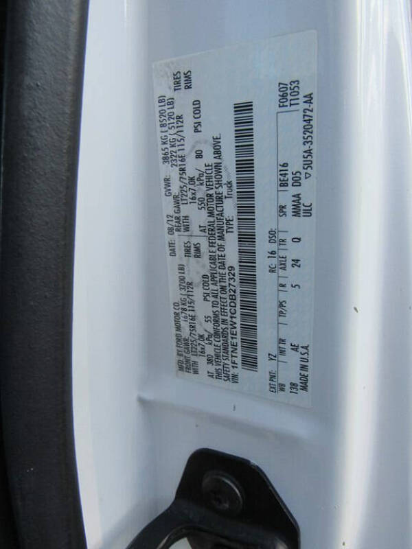 2012 Ford E-Series E-150