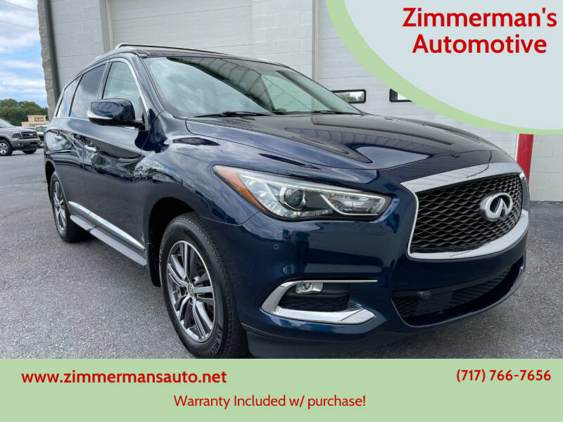 2017 Infiniti QX60 for sale at Zimmerman's Automotive in Mechanicsburg PA
