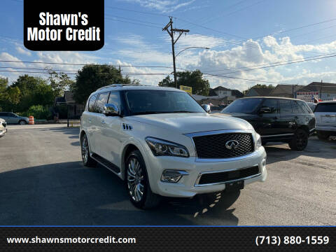 2015 Infiniti QX80 for sale at Shawn's Motor Credit in Houston TX