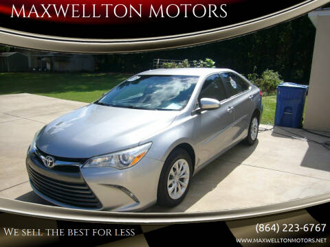 2015 Toyota Camry for sale at MAXWELLTON MOTORS in Greenwood SC