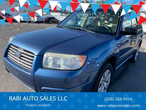 2008 Subaru Forester for sale at RABI AUTO SALES LLC in Garden City ID