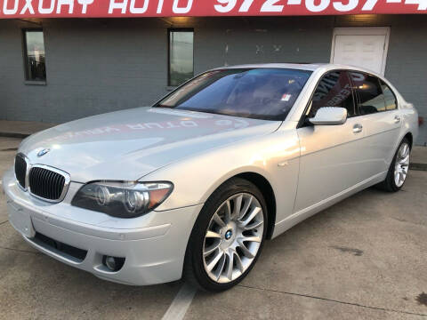 2007 BMW 7 Series for sale at Texas Luxury Auto in Cedar Hill TX